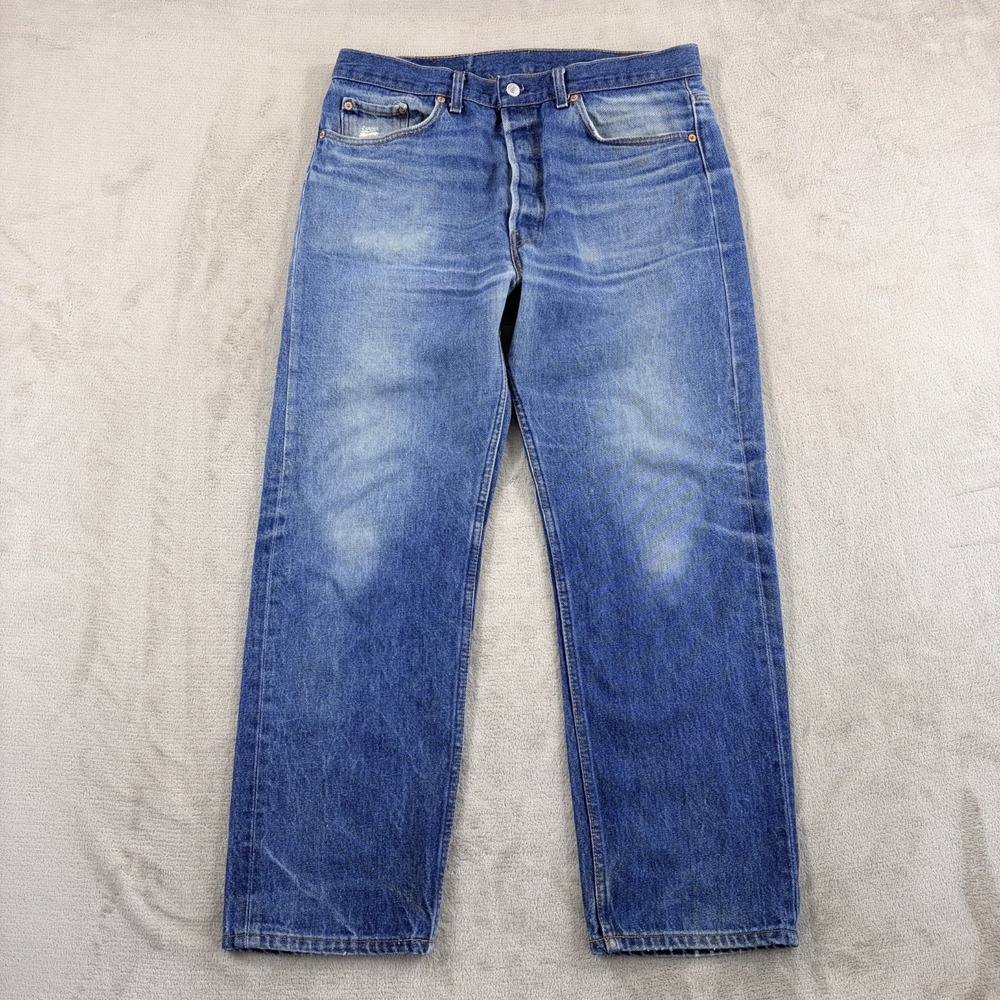 Vintage Levis 501xx Jeans Men 38x32 (Fits 34x29) Distressed Paint Made USA 80s